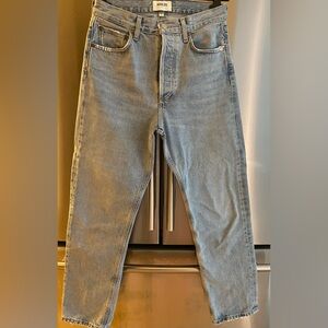 Agolde Women's Straight Jeans in Light Blue